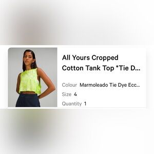 All Yours Cropped Cotton Tank Top